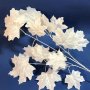 Клон клонка изкуствени есенни бели листа Чинар декоративни украса декор 