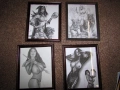 4бр. еротични скици рамкирани 28х23см, снимка 5