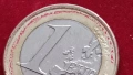 Една много рядка Хърватска монета от (1)евро-2023г със допусната грешка при изсичането. , снимка 10