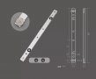Плъзгач за алуминиеви профили Т слот  (T-track) 30cm със стопер, снимка 1 - Други инструменти - 37519457