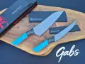 Нож с фиксирано острие Microtech Santoku 3100B/3200B ,Bohler M390 фултанг, снимка 3