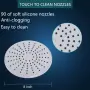 20 см кръгъл душ тип „Rain“ с високо налягане от ABS – хромиран НОВО, снимка 4