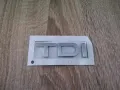 сребриста емблема Audi TDI Ауди ТДИ, снимка 1