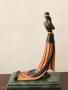 Статуетка „Дама в дълга рокля“ – G. S. Cassel, France, снимка 8