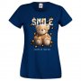 Дамска тениска bear SMILE,Мече,Меченце,Животно, Играчка,Изненада,Подарък,Повод,, снимка 3