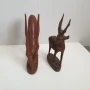 Стари дървени фигури на елени, снимка 8