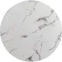 Кръгъл плот за маса от MDF в бяло с мраморен ефект W43216167-ZM, снимка 1