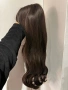 НОВА Кафява естествена перука! 100% високо качество, снимка 2