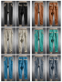 Мъжки ежедневни панталони със свободни крака и персонализирани цветни блокчета, 6цвята , снимка 2