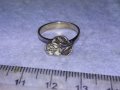 Стар ФЛОРАЛЕН СРЕБЪРЕН АРТ ДЕКО ПРЪСТЕН РОЗА ВИСОКА ПРОБА СРЕБРО МАЙСТОРСКА РЪЧНА ИЗРАБОТКА 40553, снимка 11