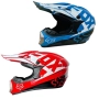 Крос каска за Мотор, Вело, АТВ-размер S и M, Син-червен с бял, снимка 1