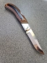 Сгъваем нож ръчно изработен + ПОДАРЪК кания, снимка 1
