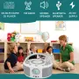 Преносим CD плейър WISCENT с Bluetooth Boombox, FM радио, стерео звук, USB, 3.5 мм AUX , снимка 5