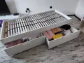 Модерно легло IKEA BRIMNES с размери 90x200 см, снимка 5