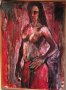 Картина Масло подписана рисувана на хартия 95х86 см., снимка 6