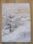 Картина акрилни бои -зима , картон ,48х34см., снимка 3