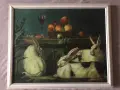 Картина със зайци, снимка 1