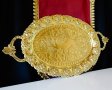 Бронзов поднос,плато,фруктиера,лов,Елен,маркиран., снимка 10