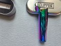 Бензинова запалка Clipper, Метална, Цвят хамелеон и златист, снимка 6
