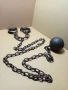 Соц Стари Затворнически Белезници Окови Тегло 9кг., снимка 11