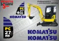 KOMATSU строителна техника и механизация стикери, снимка 16