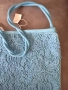 Нова чанта Reserved – плетен модел, синя, снимка 3