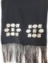 Ръчно бродиран копринен шал / scarf with bulgarian embroidery, снимка 1 - Шалове - 31345917