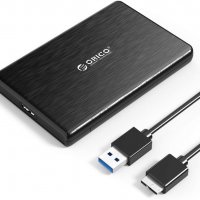 ORICO кутия за 2.5 "SATA SSD, HDD, USB 3.0 към SATA адаптер, UASP ускорение, снимка 1 - Други - 34873681