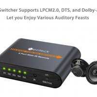 1X5 SPDIF TOSLINK Split Switcher Дистанционно Цифрово Оптично Аудио 1Изход 5Входа LPCM2 DTS DolbyAC3, снимка 13 - Ресийвъри, усилватели, смесителни пултове - 30893672