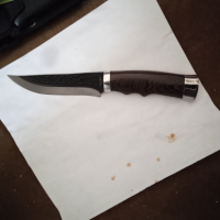 Масивен руски ловен нож, снимка 1 - Ножове - 44652780