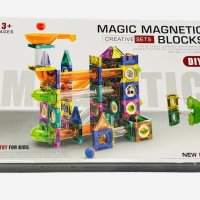Голям Магнитен конструктор MAGIC MAGNETIC BLOCKS 126 части , снимка 2 - Конструктори - 42836771