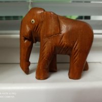 Дървен слон, снимка 3 - Декорация за дома - 35128852
