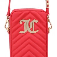 JUICY COUTURE 🍊 Дамска чанта с капитониран ефект RED & GOLD нова с етикети, снимка 2 - Чанти - 35235411