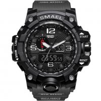 Спортен часовник SMAEL 1545 Black, черен цвят, снимка 2 - Мъжки - 37815292