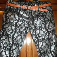 Стилен панталон тип клин, изработен от  плътно памучно черно трико, снимка 9 - Панталони - 30623009