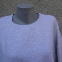 4XL Нова ватирана блуза в сиво, снимка 2 - Блузи с дълъг ръкав и пуловери - 32159893