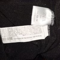 Zara 13-14 г . Плътен чорапогащник в черно със сребристо за тинейджърка или слаба дама , снимка 6 - Други - 42846081