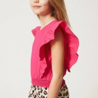 Twinset топ в розов цвят , снимка 2 - Детски тениски и потници - 40235637