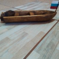 Голяма дървена лодка ръчна изработка, снимка 6 - Сувенири от дърво - 29240724
