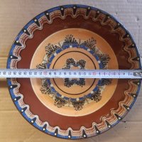Стара голяма красива керамична чиния , пано, снимка 4 - Антикварни и старинни предмети - 37445879