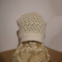 Нова шапка Вълна+Ангора с помпон дамска зимна, снимка 2 - Шапки - 31362517