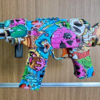 АКМ детски автомат, пушка пистолет, гелови топчета, снимка 2 - Електрически играчки - 42739987