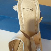 Дам.обувки/сандали-"MINOZZI-.MILANO"/ест.кожа/,№39 -цвят-екрю. Закупени от Италия., снимка 7 - Дамски обувки на ток - 29420254