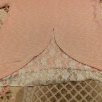 блуза с дантела розова , снимка 3 - Блузи с дълъг ръкав и пуловери - 44630213