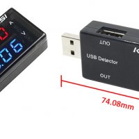 USB тестер за измерване напрежение, ток на зарядни устройства и USB портове НАЛИЧНО!!!, снимка 3 - Други - 31431388