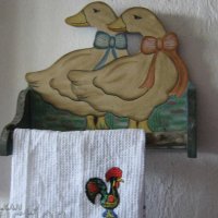 Стар пешкирник с рисувани патки, снимка 5 - Други ценни предмети - 29299683