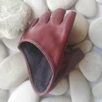 Дамски кожени ръкавици без пръсти кожени- код 23774, снимка 3 - Ръкавици - 44306770