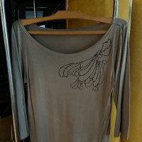 Лот блуза с декорация мъниста и жакет, снимка 1 - Блузи с дълъг ръкав и пуловери - 40483693