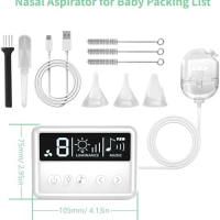 Нов Мощен Електрически Аспиратор за Нос с 9 Нива и Музика за бебе, снимка 7 - Други - 44583615