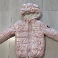 Зимно късо яке с качулка, снимка 1 - Детски якета и елеци - 40691351